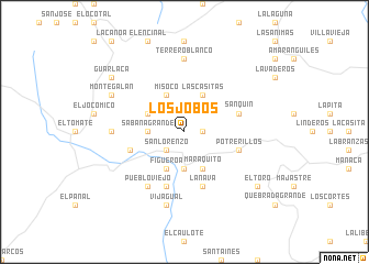 map of Los Jobos