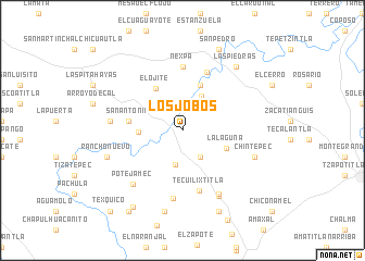 map of Los Jobos