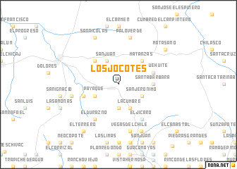 map of Los Jocotes