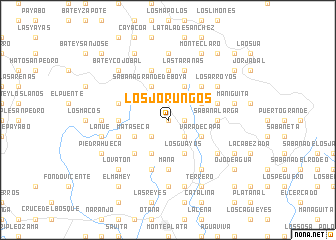 map of Los Jorungos