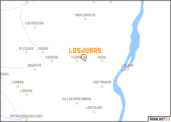 map of Los Jubas