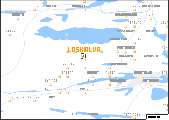 map of Loskälva