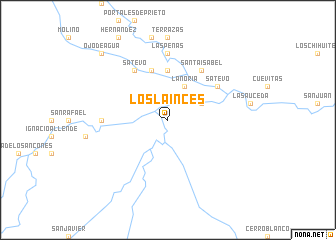 map of Los Lainces