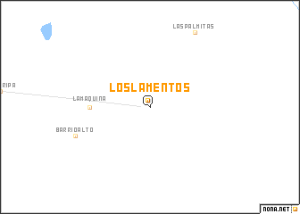 map of Los Lamentos