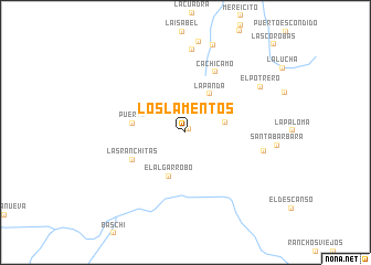 map of Los Lamentos