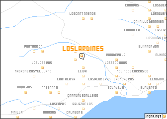 map of Los Lardines