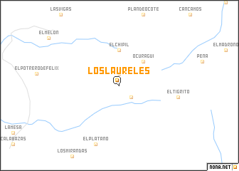 map of Los Laureles