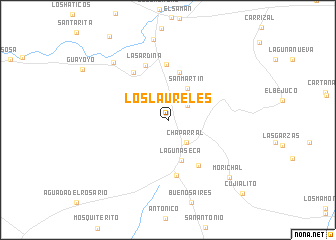 map of Los Laureles