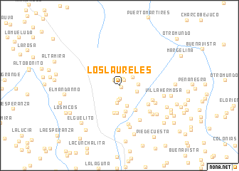 map of Los Laureles