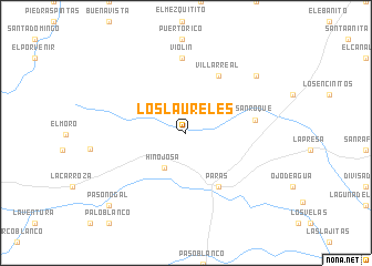 map of Los Laureles