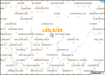 map of Los Lazos