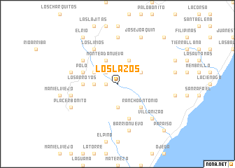 map of Los Lazos