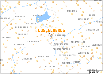 map of Los Lecheros