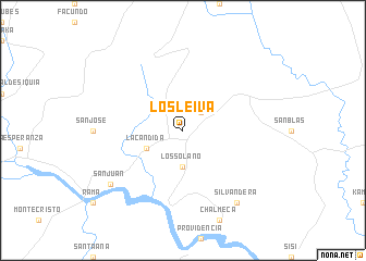 map of Los Leiva