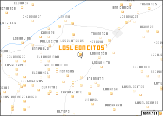 map of Los Leoncitos