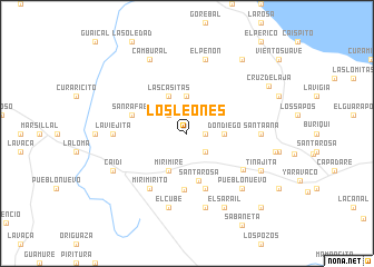 map of Los Leones