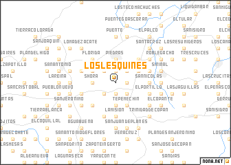 map of Los Lesquines