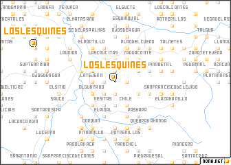 map of Los Lesquines