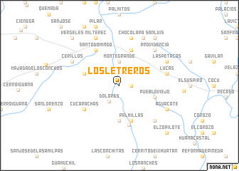 map of Los Letreros