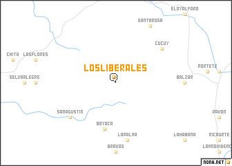 map of Los Liberales