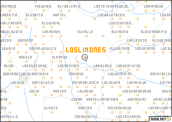 map of Los Limones