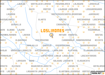 map of Los Limones