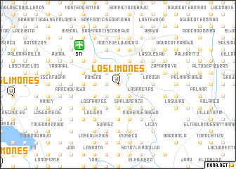 map of Los Limones