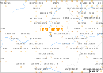 map of Los Limones