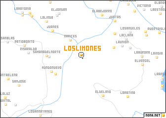 map of Los Limones