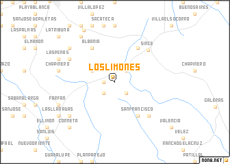 map of Los Limones