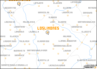 map of Los Limones