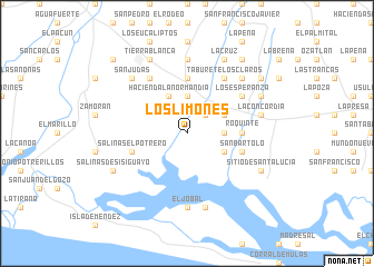 map of Los Limones