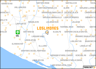 map of Los Limones