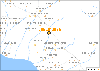 map of Los Limones