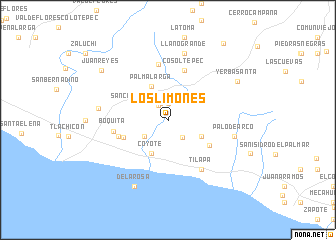 map of Los Limones