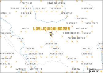 map of Los Liquidámbares