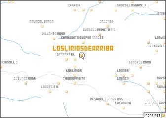 map of Los Lirios de Arriba