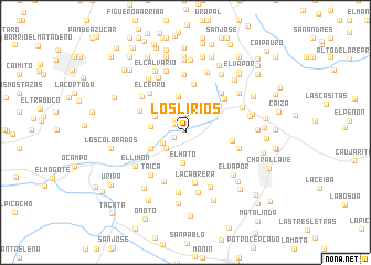 map of Los Lirios