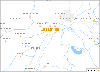 map of Los Lirios