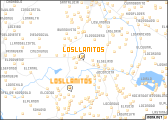 map of Los Llanitos