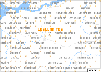 map of Los Llanitos