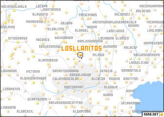 map of Los Llanitos