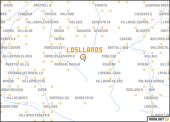 map of Los Llanos