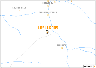 map of Los Llanos