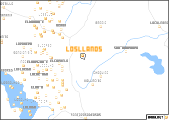 map of Los Llanos