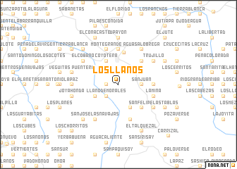 map of Los Llanos