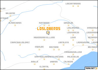 map of Los Loberos