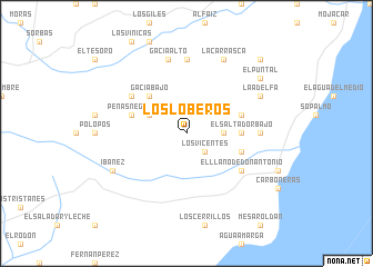 map of Los Loberos