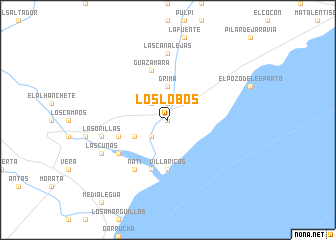 map of Los Lobos