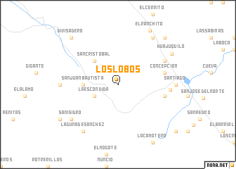 map of Los Lobos